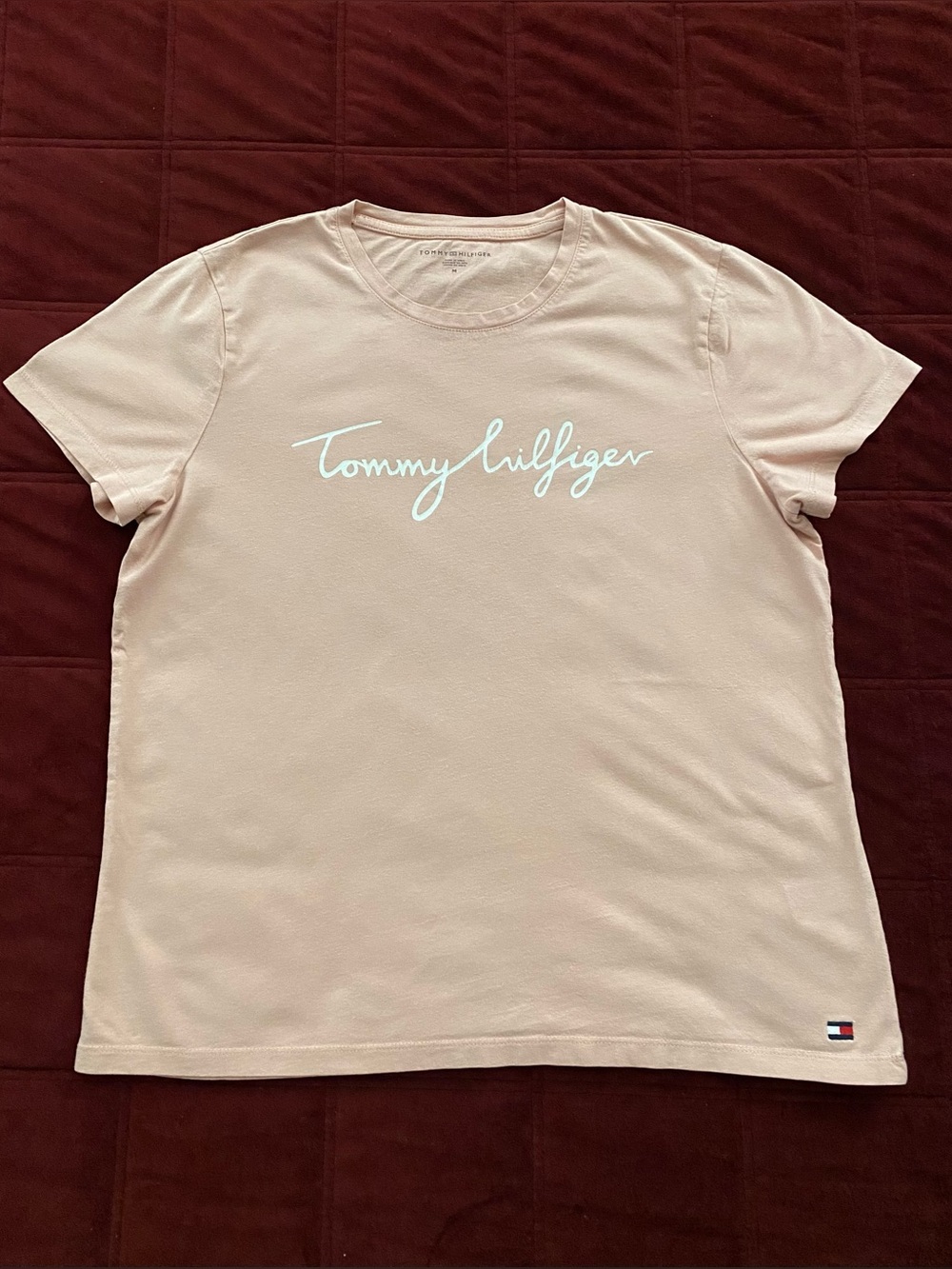 Tommy Hilfiger pink t-shirt Size M